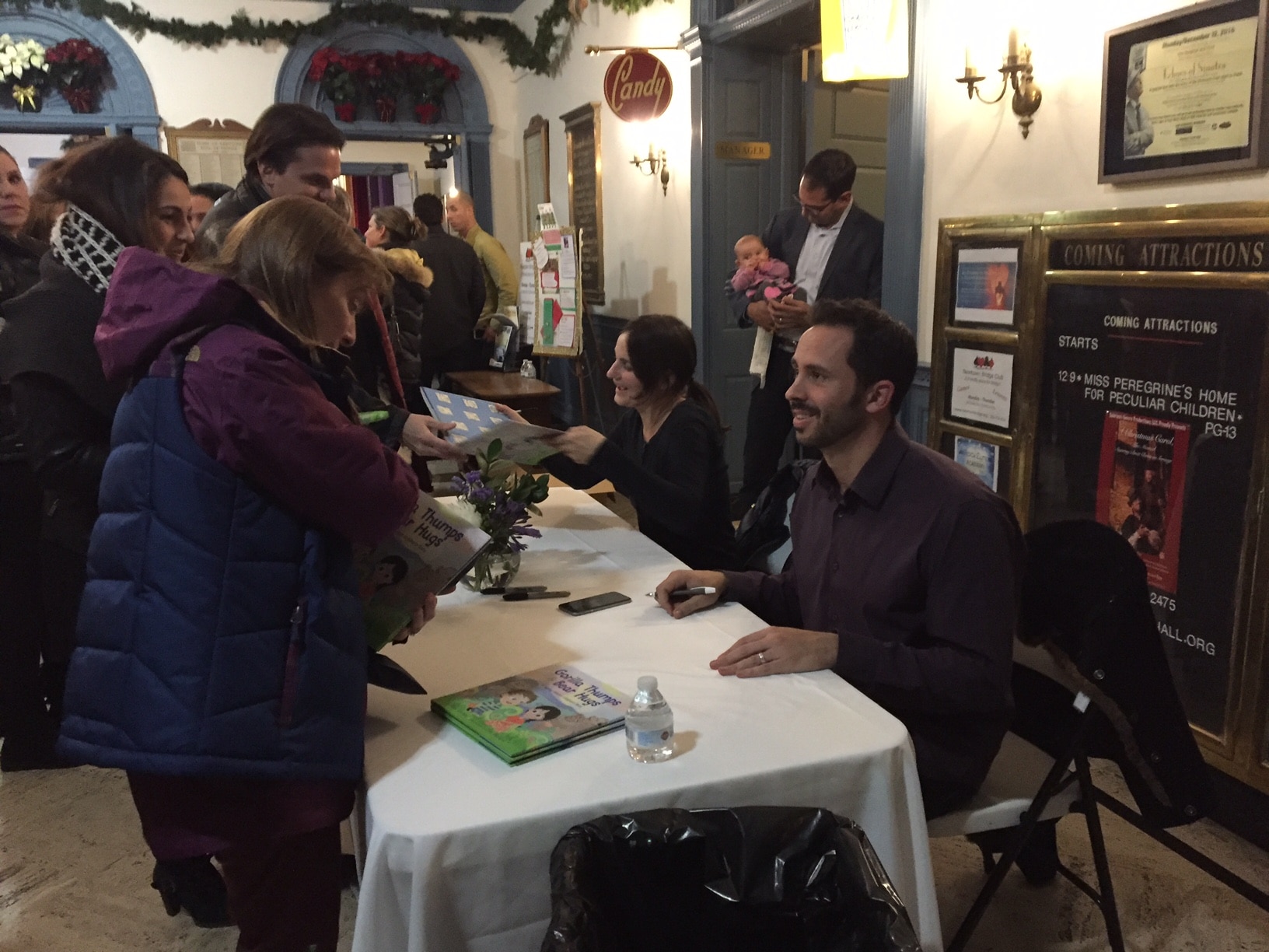 My brother Alex, and dear friend Erin Mariano (the illustrator), signing “Gorilla Thumps and Bear Hugs” our new Tapping Solution kids book. Everyone who attended received a free copy of the book and we’re already seeing it being used with kids.