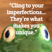 Cling to your imperfections quote 2